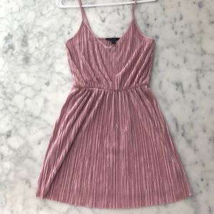 Pleated Mini Dress